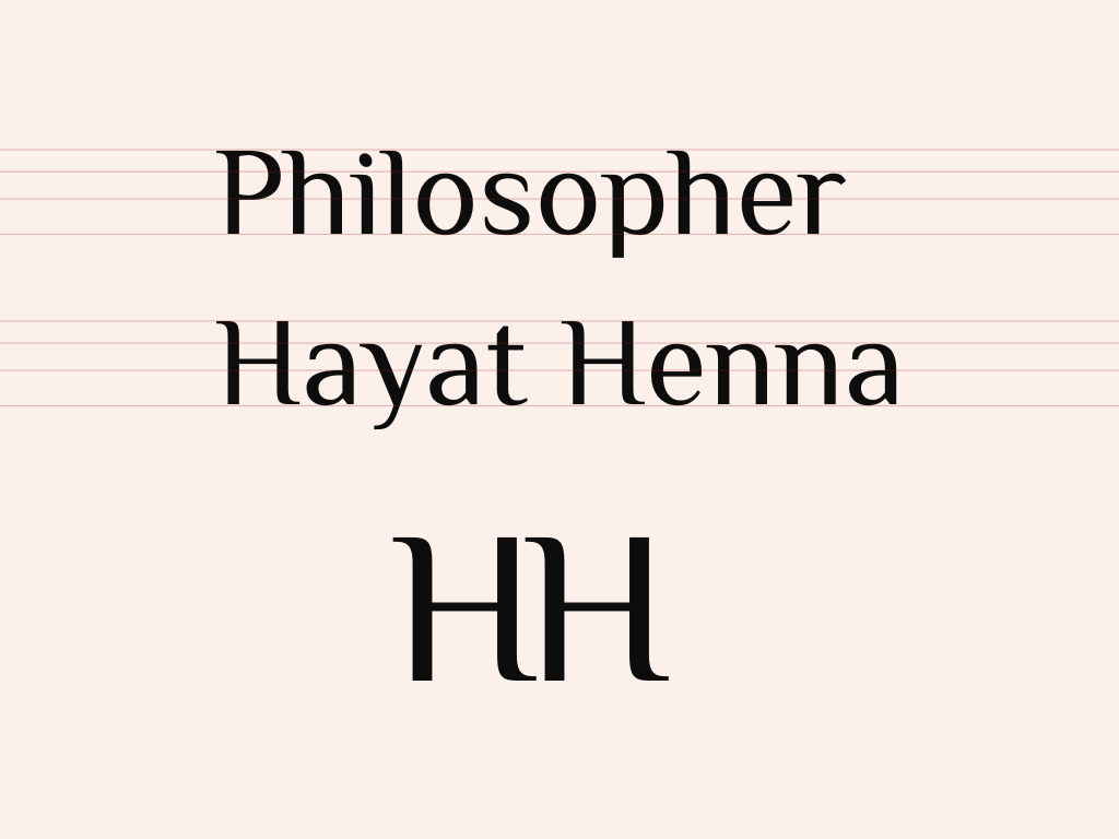 The fonts used for Hayat Henna